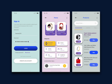 E Commerce Mobile App UI
