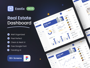 Eastix - Real Estate Dashboard UI KIT