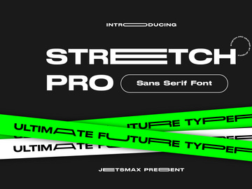 Stretch Pro - Futuristic Typeface