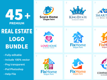 45+ Real Estate Logo Bundle