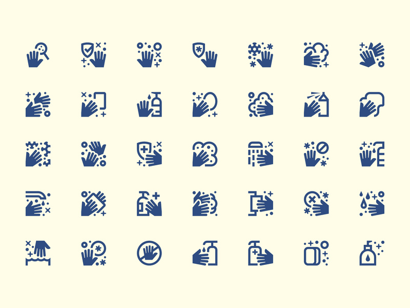 Hand Washing Icons