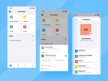 Document editor and collaboration ( Inviting people )