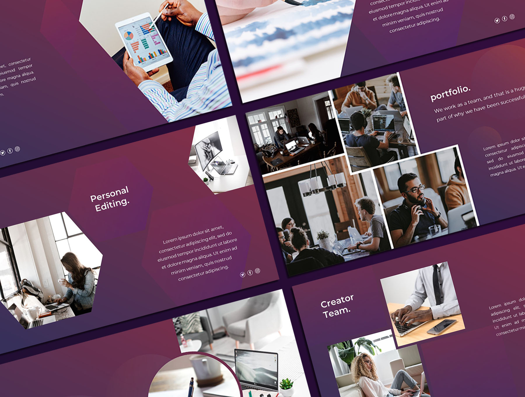 Simplist - Templat PowerPoint Kreatif & Korporat