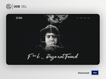 404 | Daily UI challenge - Day 008/100