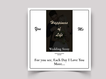 Wedding Social Media Post Template