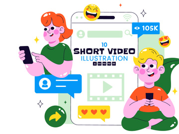 10 Short Video and Reels Illustration