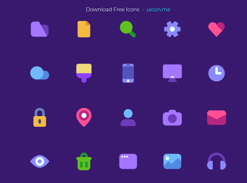 Flat Mate Basic - 免费图标集(Flat Mate Basic - Free Icon Set)插图