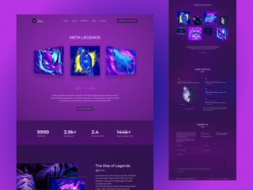 NFT- Digital artwork Marketplace lending Page