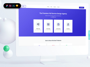 Design Agency Landing Page Template