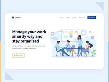 Zinble Landing page