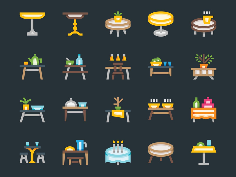 Table Icons by EDT ~ EpicPxls