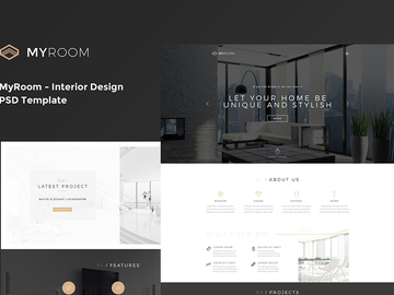 MyRoom - Interior Design PSD Template