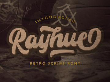 Rayhue - Retro Bold Script Font