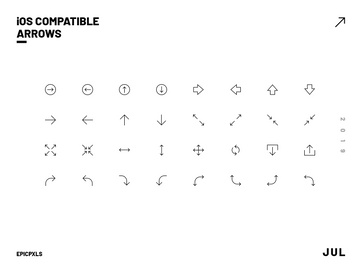 iOS Optimized Arrow Icons