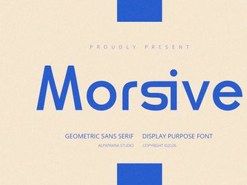Morsive - Display Font