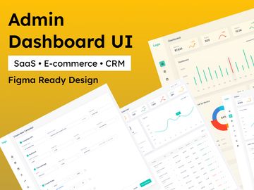 Admin Dashboard UI for SaaS, CRM & E-commerce | Figma Design