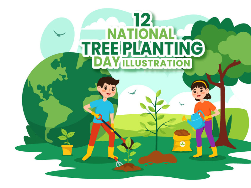 12 National Tree Planting Day Illustration by denayuneep EpicPxls