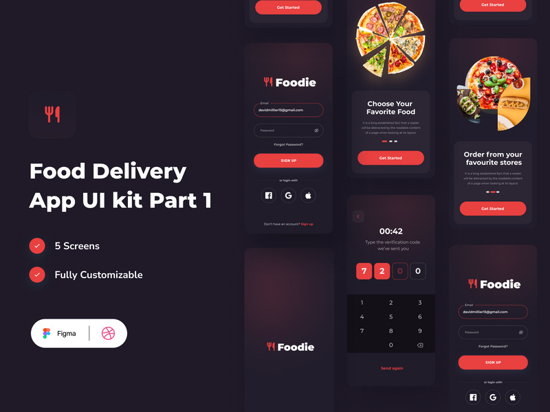 Food Delivery App Part 1 by DeepDesigns ~ EpicPxls