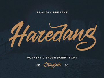 Haredang - Bold Script Font