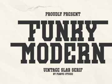 Funky Modern - Vintage Slab Serif