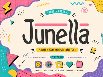 JUNELLA – Playful Casual Handwritten