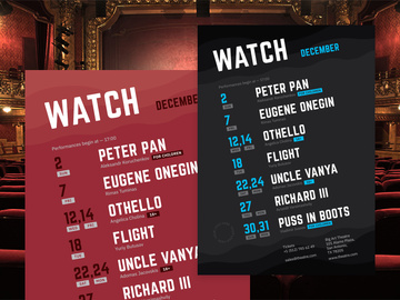 Theatre Schedule Poster #2