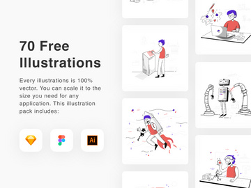 70 Beautiful Free Illustrations