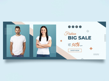 Fashion sale social media banner