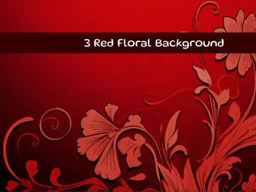 Red floral background