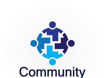 Community Logo Design Template for Teams or Groups.network and social icon design