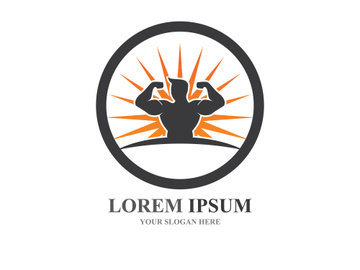 Vector object and Icons for Sport Label  Gym Badge  Fitness Logo Design