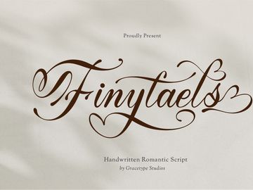 Finytaels | Handwritting Romantic Script