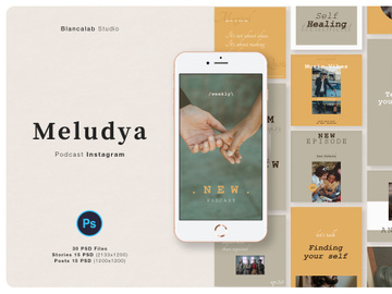 Podcast Instagram Meludya | PSD