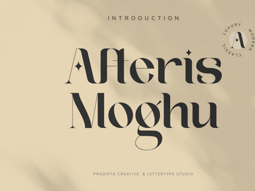 Afteris Moghu Modern/Vintage Font
