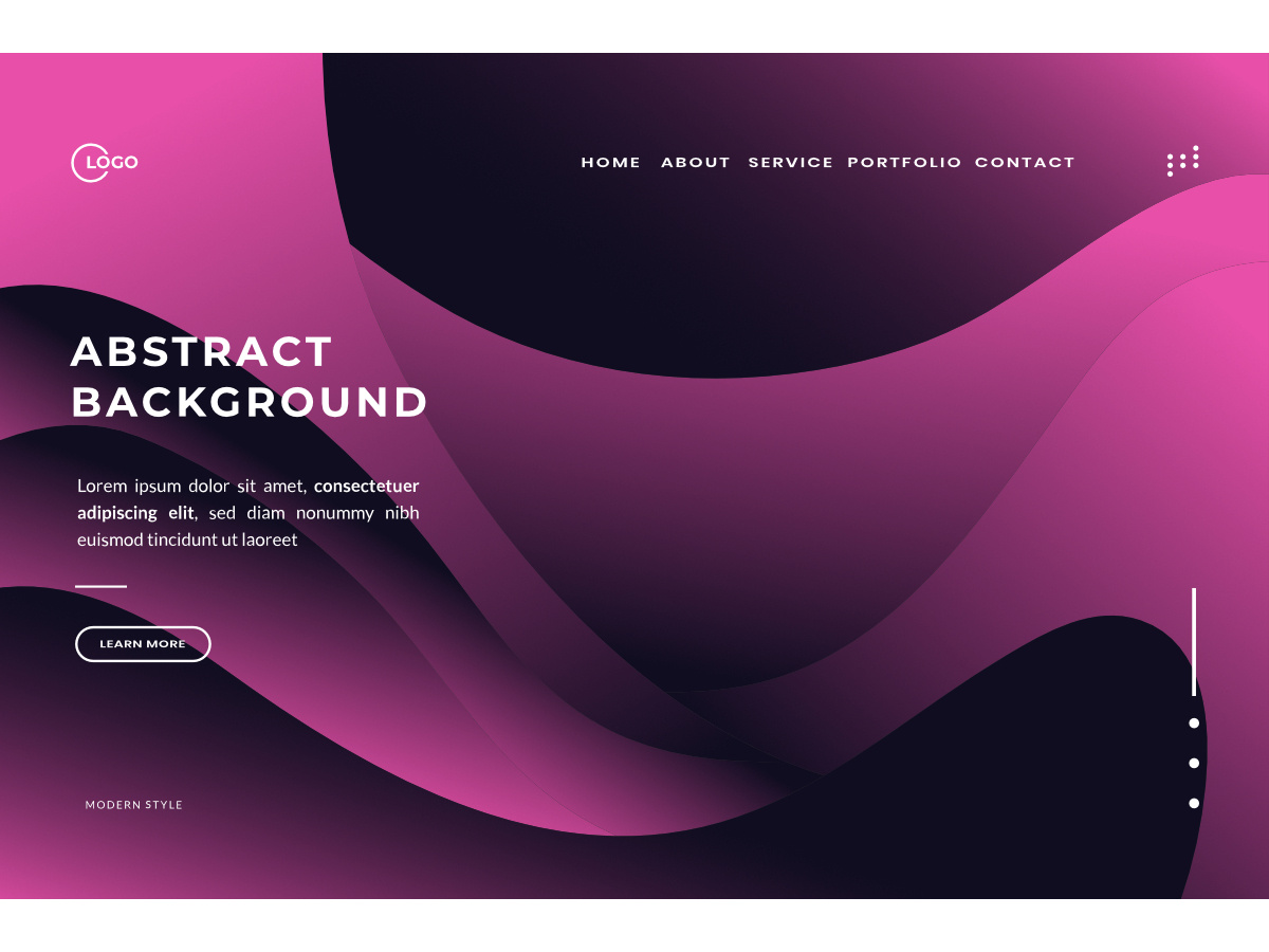 Plano de Fundo Abstrato Rosa Elegante com Ondas