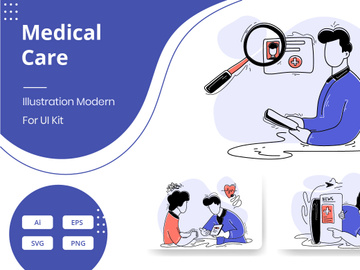 Flat Illustration Medical Care