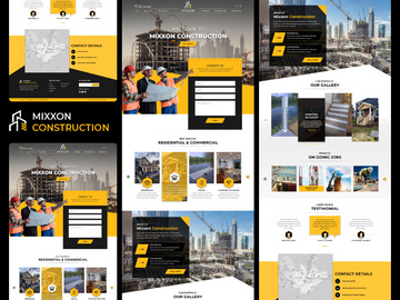 Mixxon Construction UI Adobe Photoshop PSD