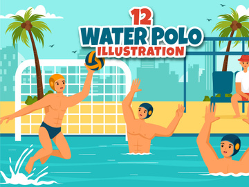 12 Water Polo Sport Illustration