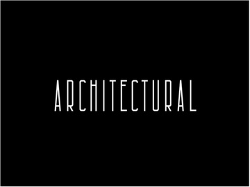 Architectural: Free condensed font