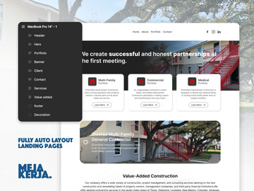 Construction Landing Page Website