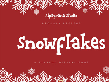 Snowflakes - Playful Display Font