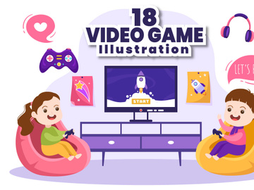 18 Video Game Illustration