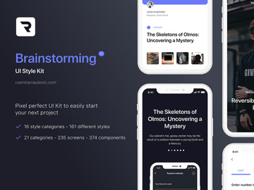 Free Brainstorming UI Style Kit