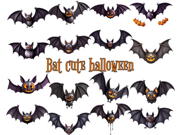 Bat Cute Halloween Clipart