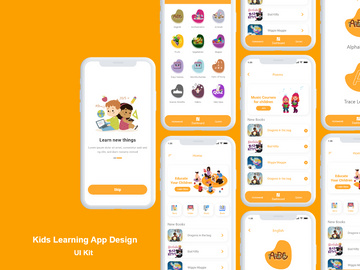 Kids learning app design