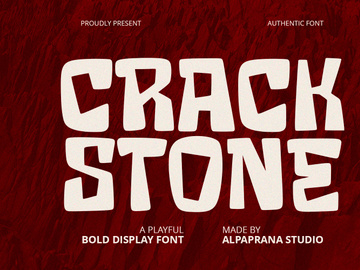 Crack Stone - Display Font