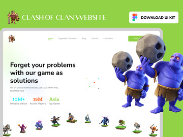 Clash of Clan gaming Web Page