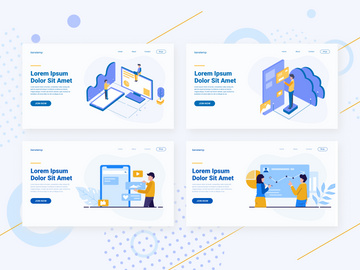 Business Website Illustration Header