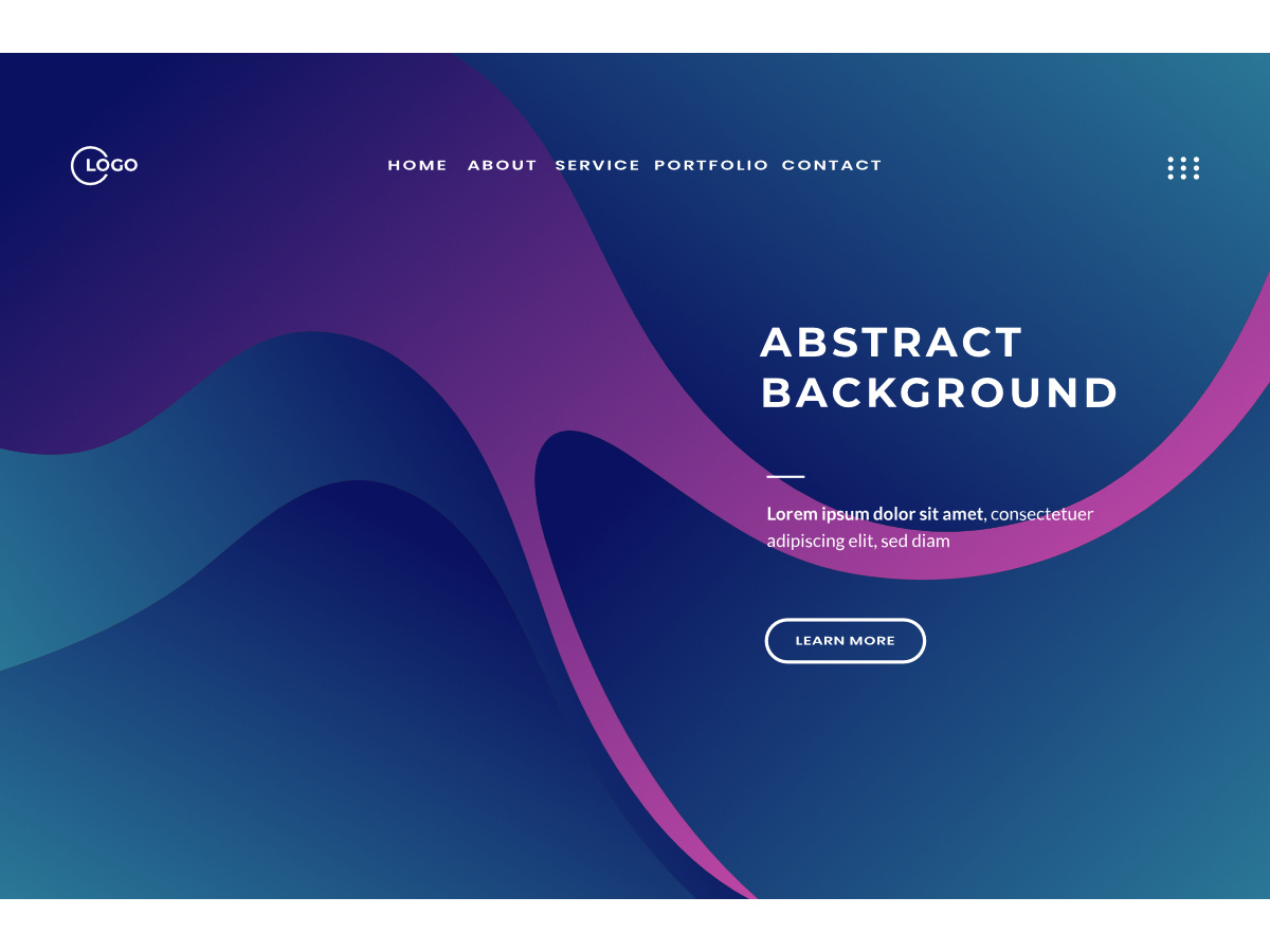 3D Navy Blue Aesthetic Abstract Background