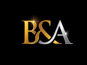 Initial Letter B A Logo Design Vector. Graphic Alphabet Symbol For Corporate Business Identity